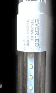 TUBO LED TRANSPARENTE TT8-20 W-1.20 Cm C.I.26